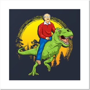 Bernie Sanders 2020 T-Rex Posters and Art